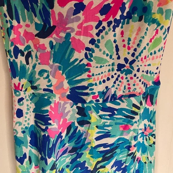 LILLY PULITZER Loleta Dress Multi Dive In Strapless XXS - Picture 2 of 4